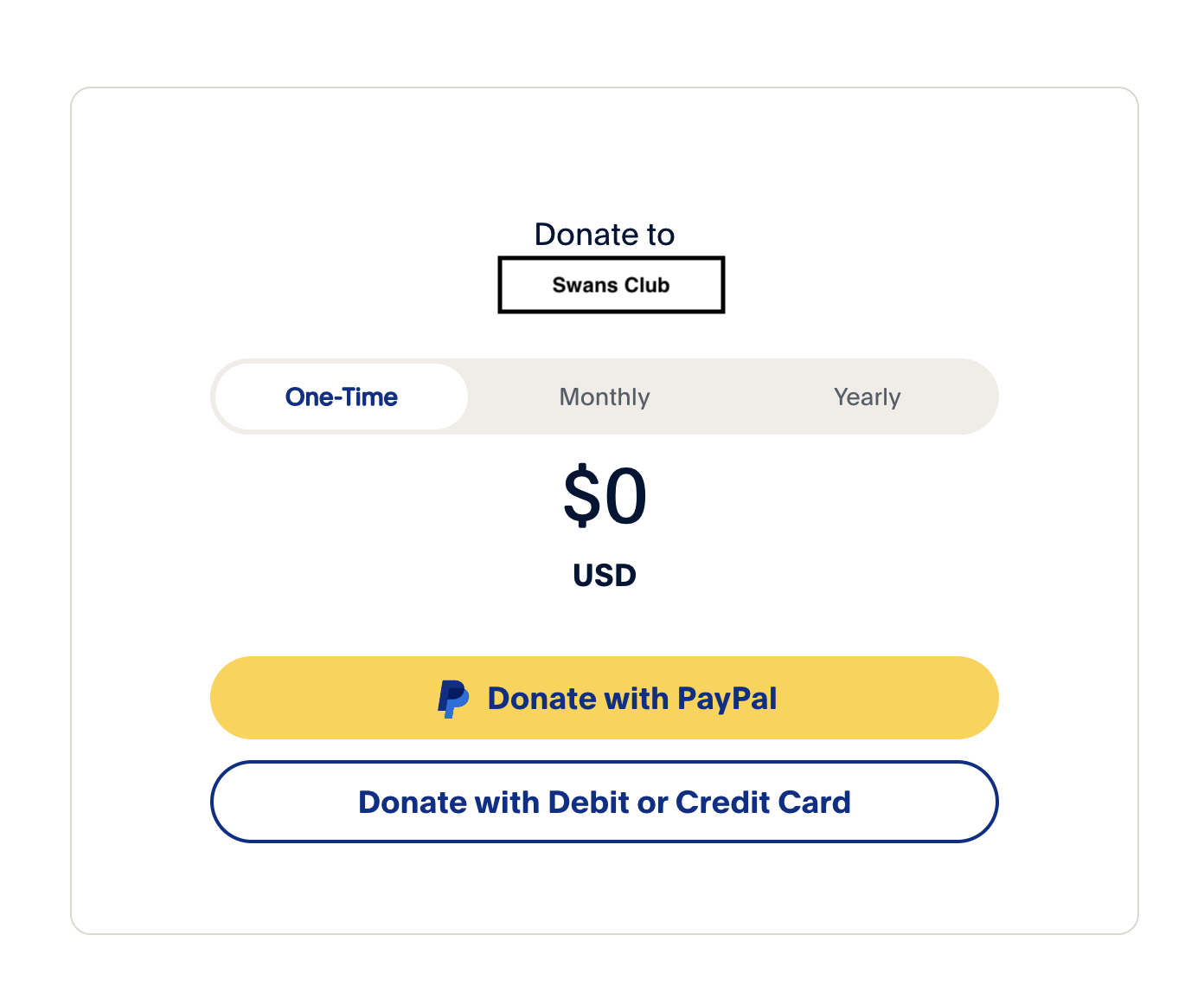 Donate Paypal Example